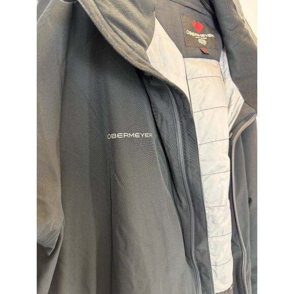 $299 Obermeyer Raze Ski Jacket Men's Size 2XL Removable Hood Black NWT - Picture 4 of 11